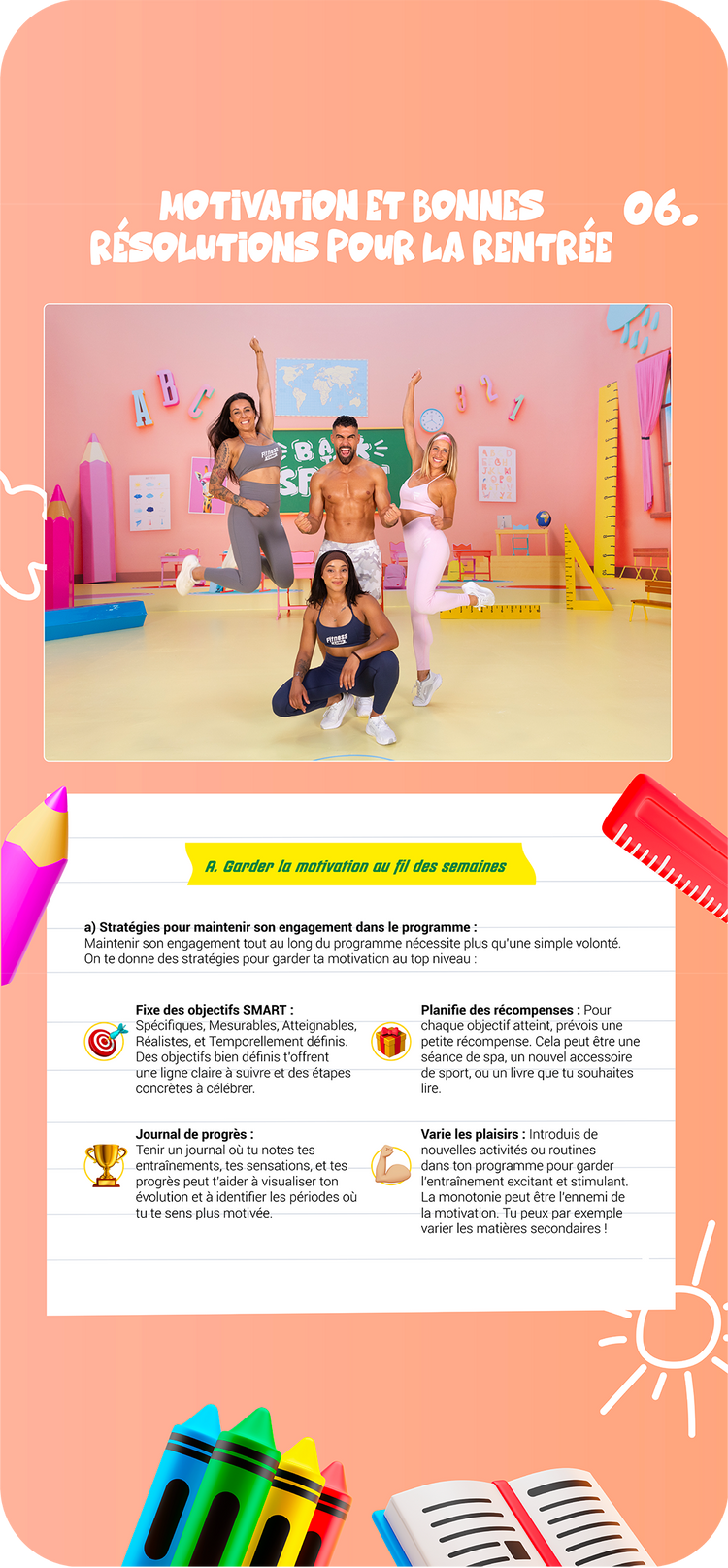 Programme Back Programme Back to Sport + Meal Plan 4 semaines 🎒 – Fitness Camp